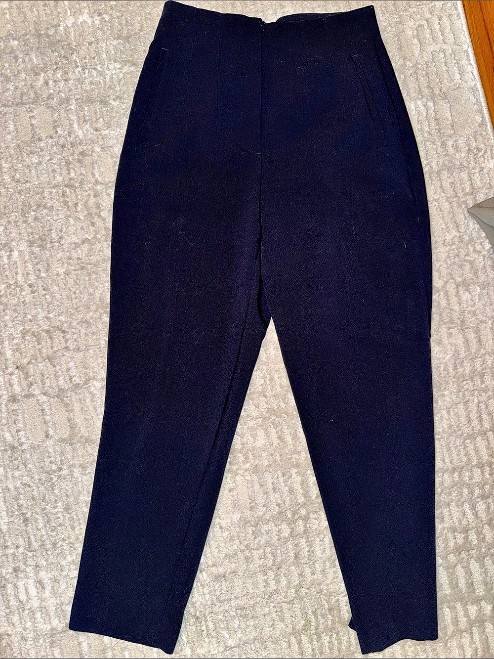 Zara Straight Leg Pants in Black Size Medium